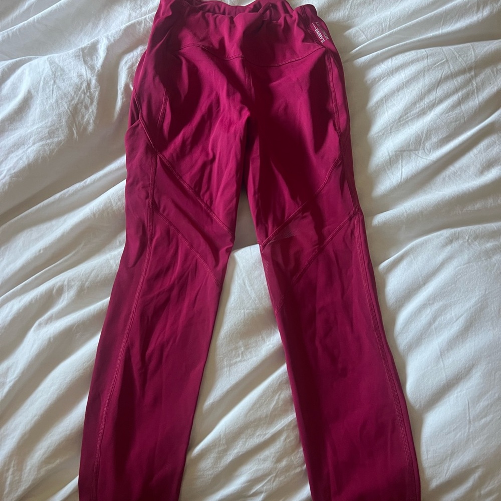 Red Athletic Leggings